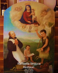 Foto da Raffaella Stracca Tela Restaurata Chiesa San Bernardo Donetta Torriglia